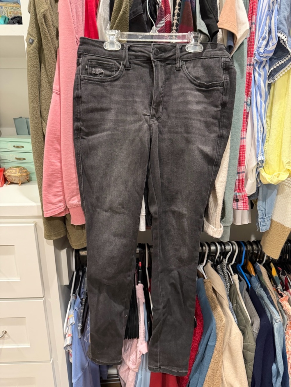 Judy Blue Dark Washed High-Rise Straight Jeans